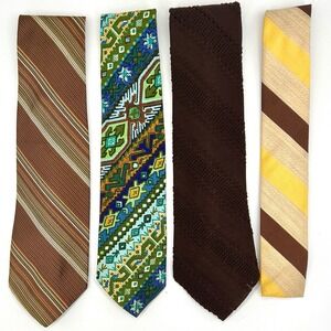 Lot of 4 VIntage Ties from the‎ 1970s
